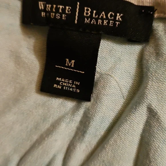 Whit house  Black  Market Floral Cardigan in Blue and White size m - Picture 3 of 10